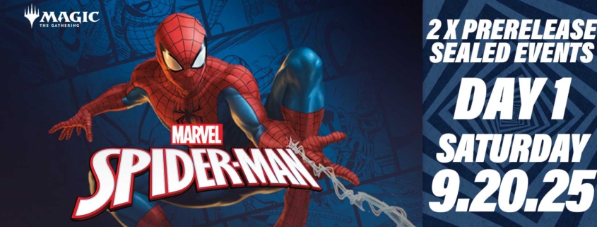 MtG SPIDER-MAN Prelease Sealed Event - DAY 1 feature card