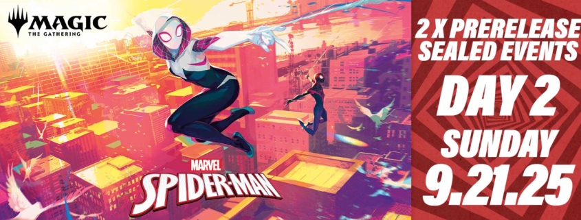 MtG SPIDER-MAN Prerelease Sealed Event DAY 2 feature card